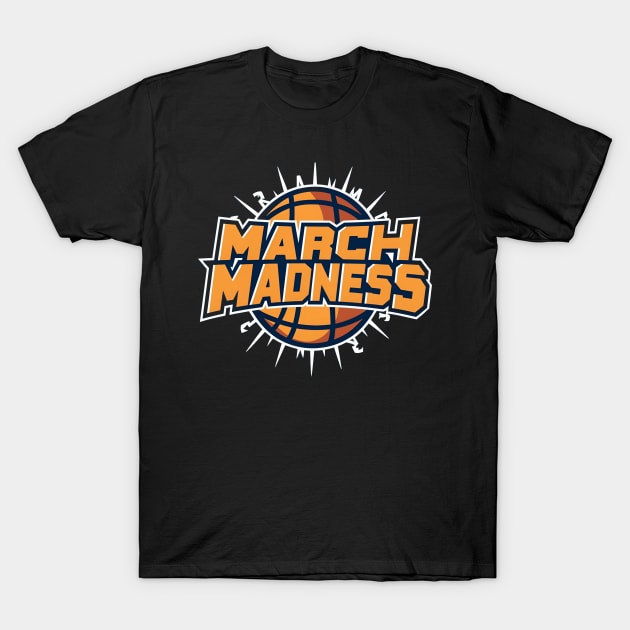 march madness basketball T-Shirt by CreationArt8